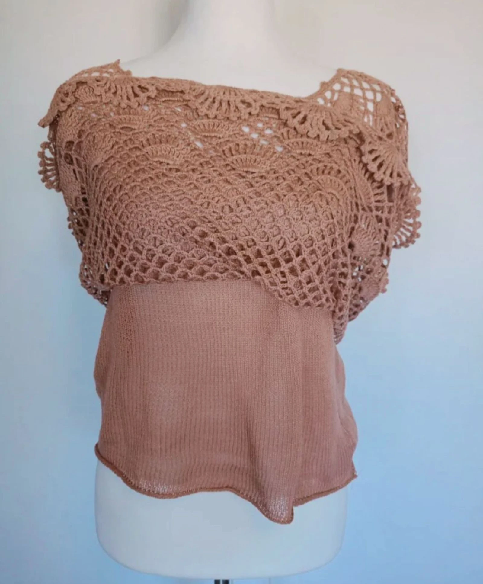 Geribde T-shirt maat 40 – photo 2